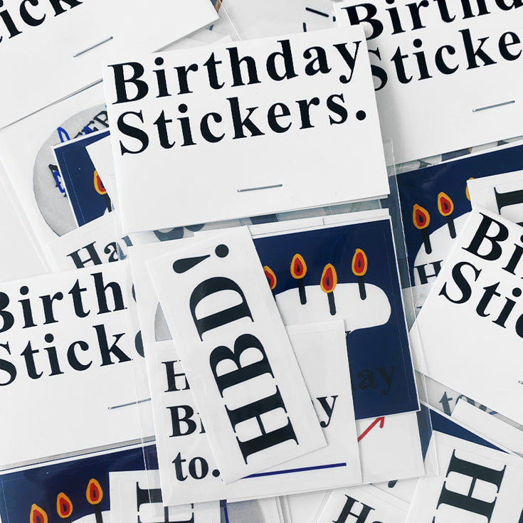 Birthday Stickers (5ea)