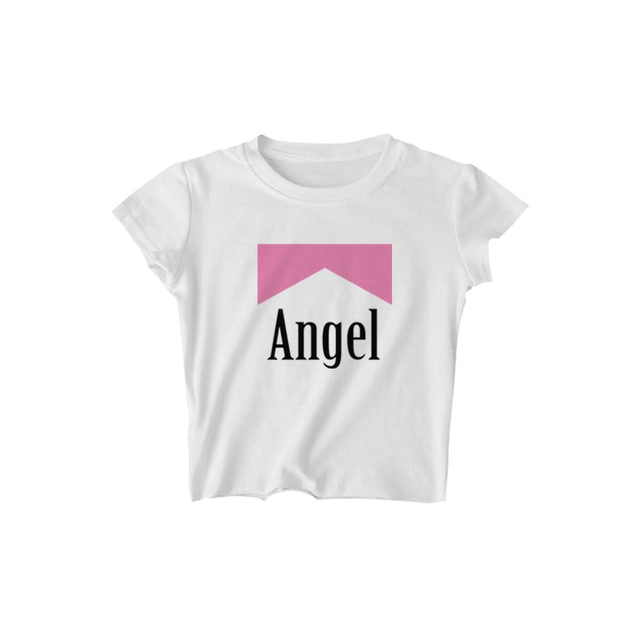 ANGEL REFLECTIVE CROPPED TEE - MJN