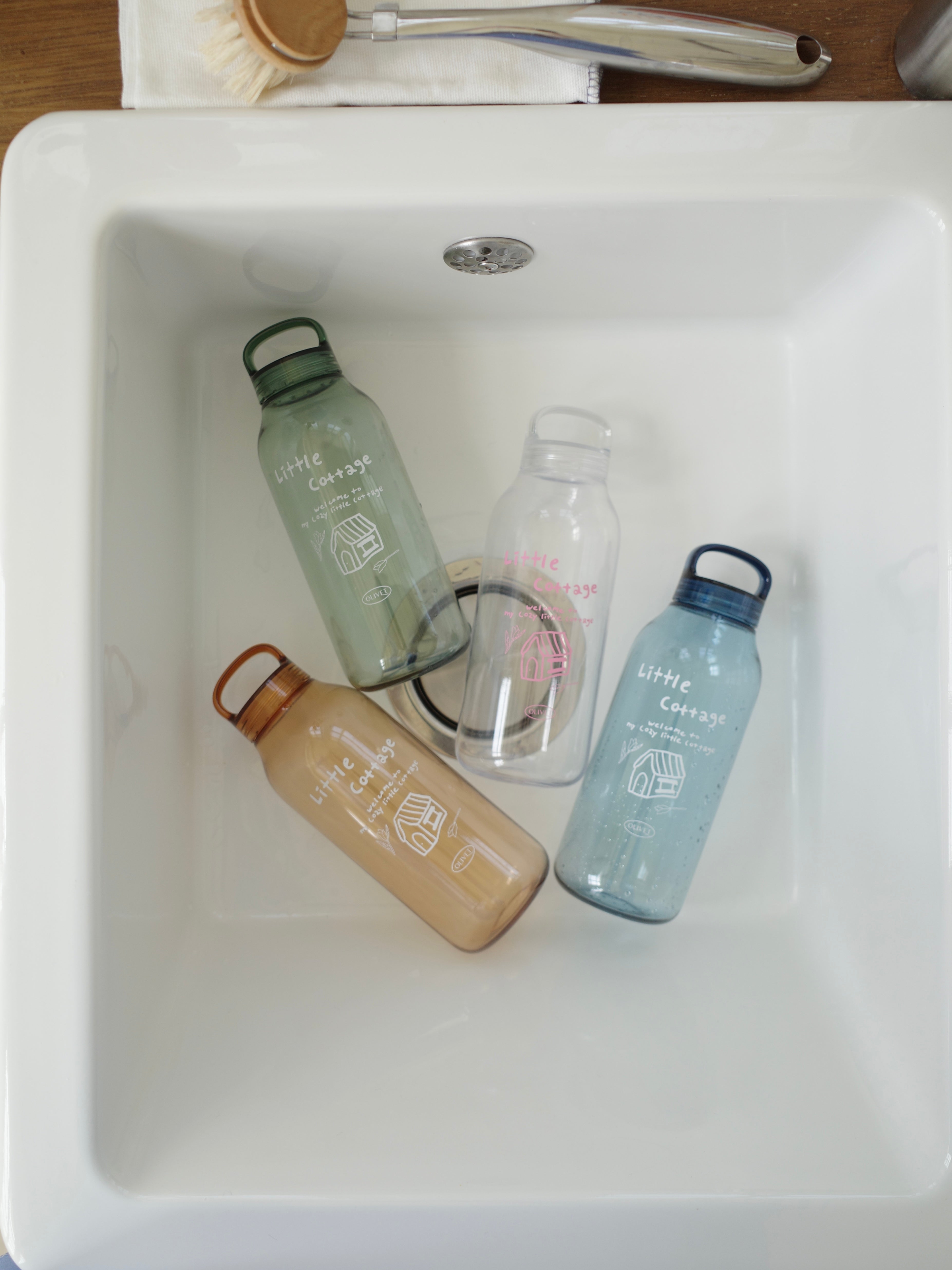 little cottage water bottle (kinto, 4colors)