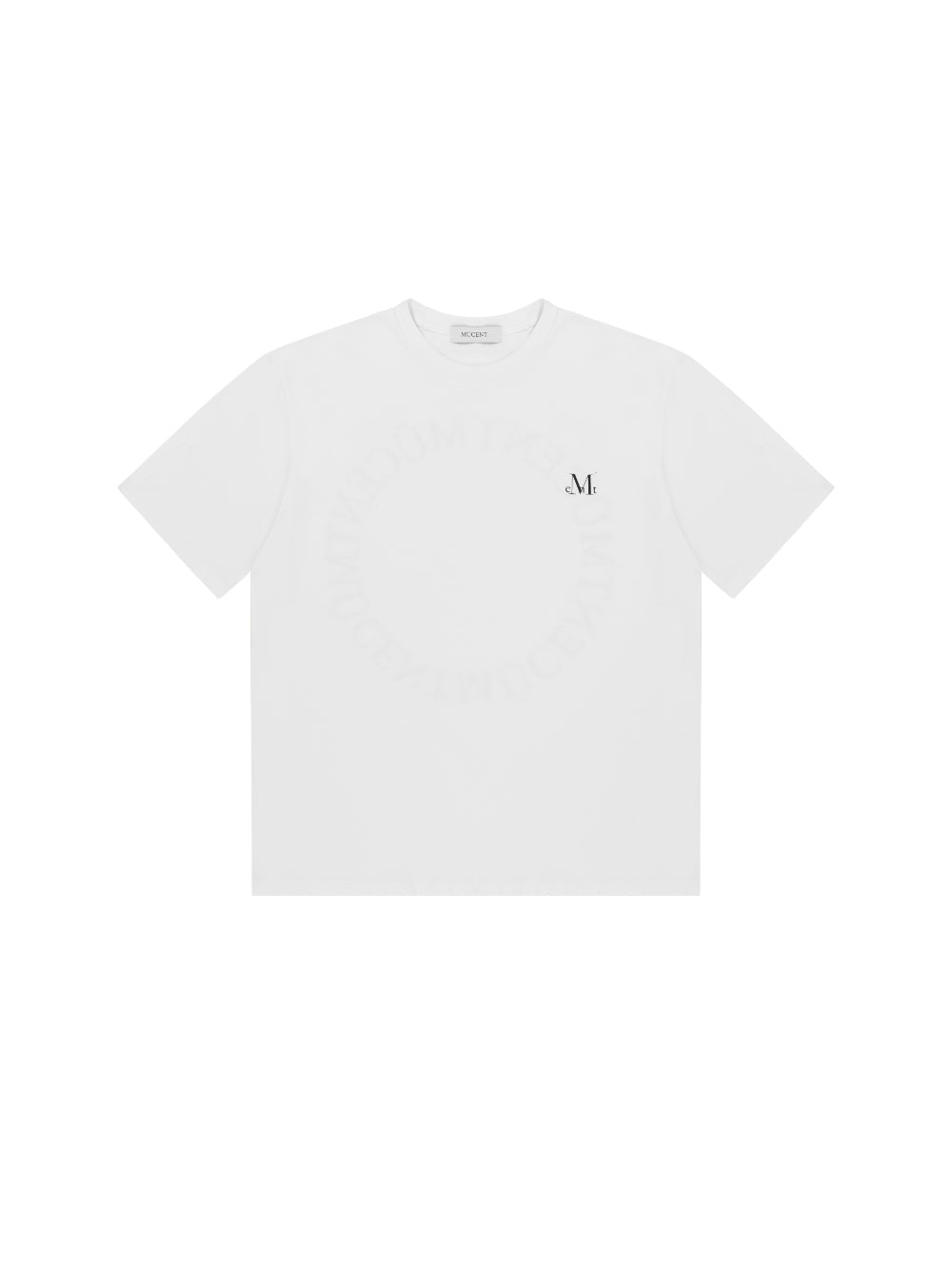 MUCENT SIGNATURE BACK LOGO T (MAN, WHITE)