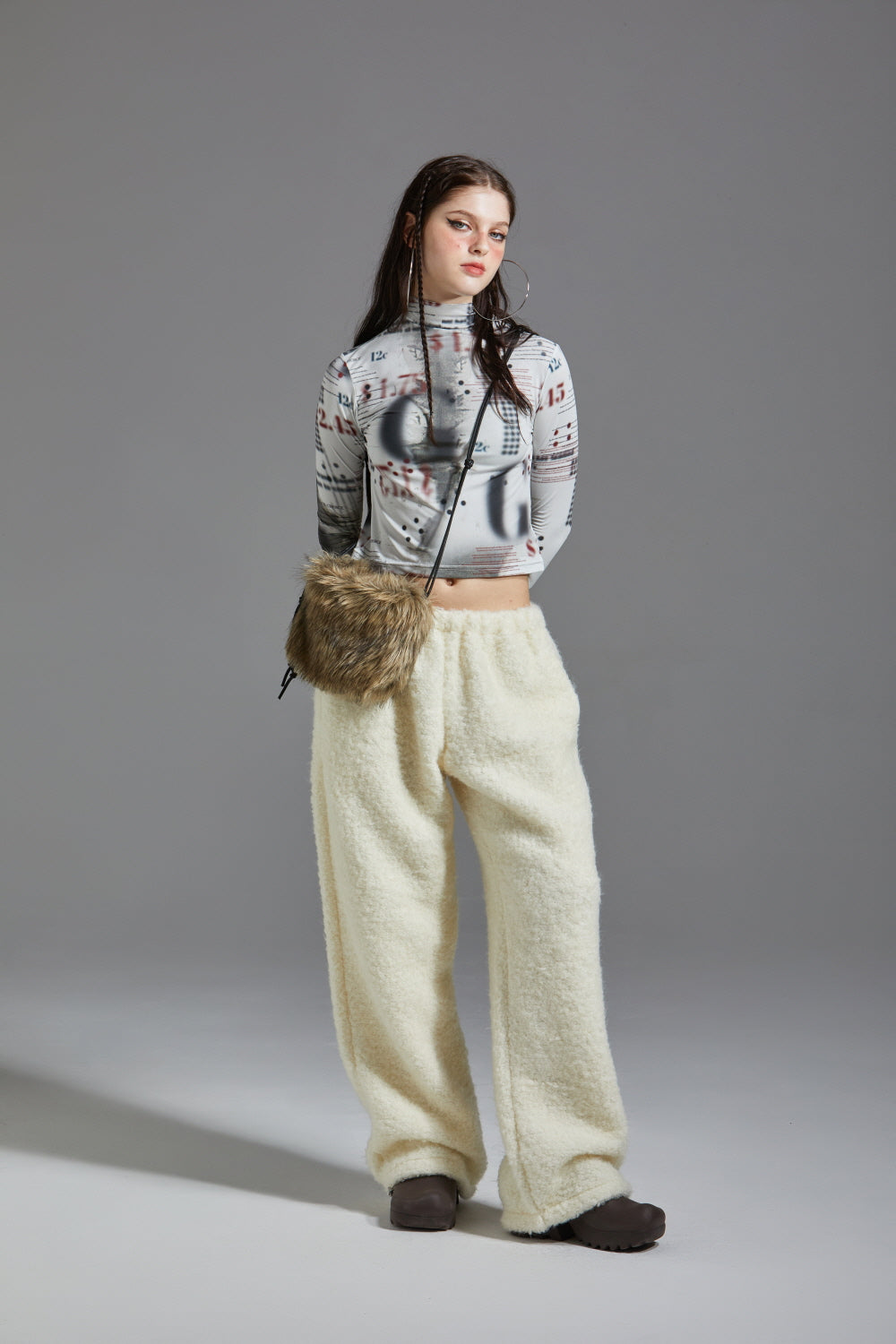 TERRY WOOL PANTS