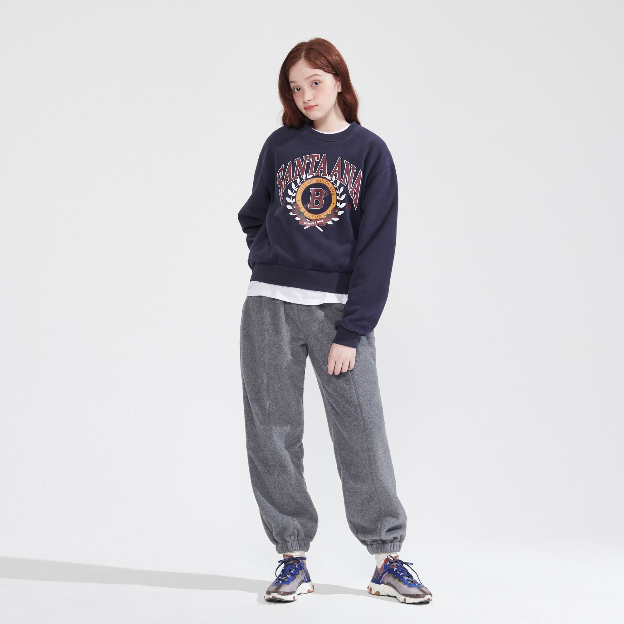 NAPPING SANTA ANA CROP SWEATSHIRT_DARK NAVY