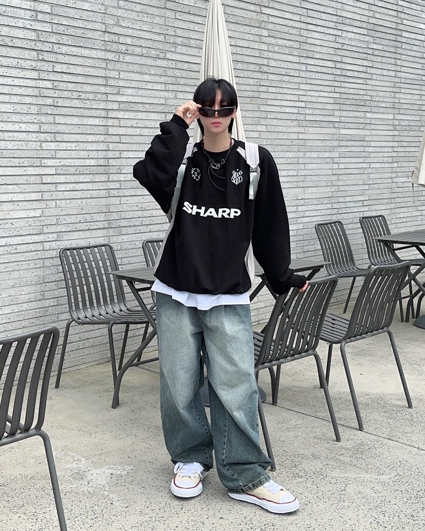 Block Oversized Fit Sweatshirt