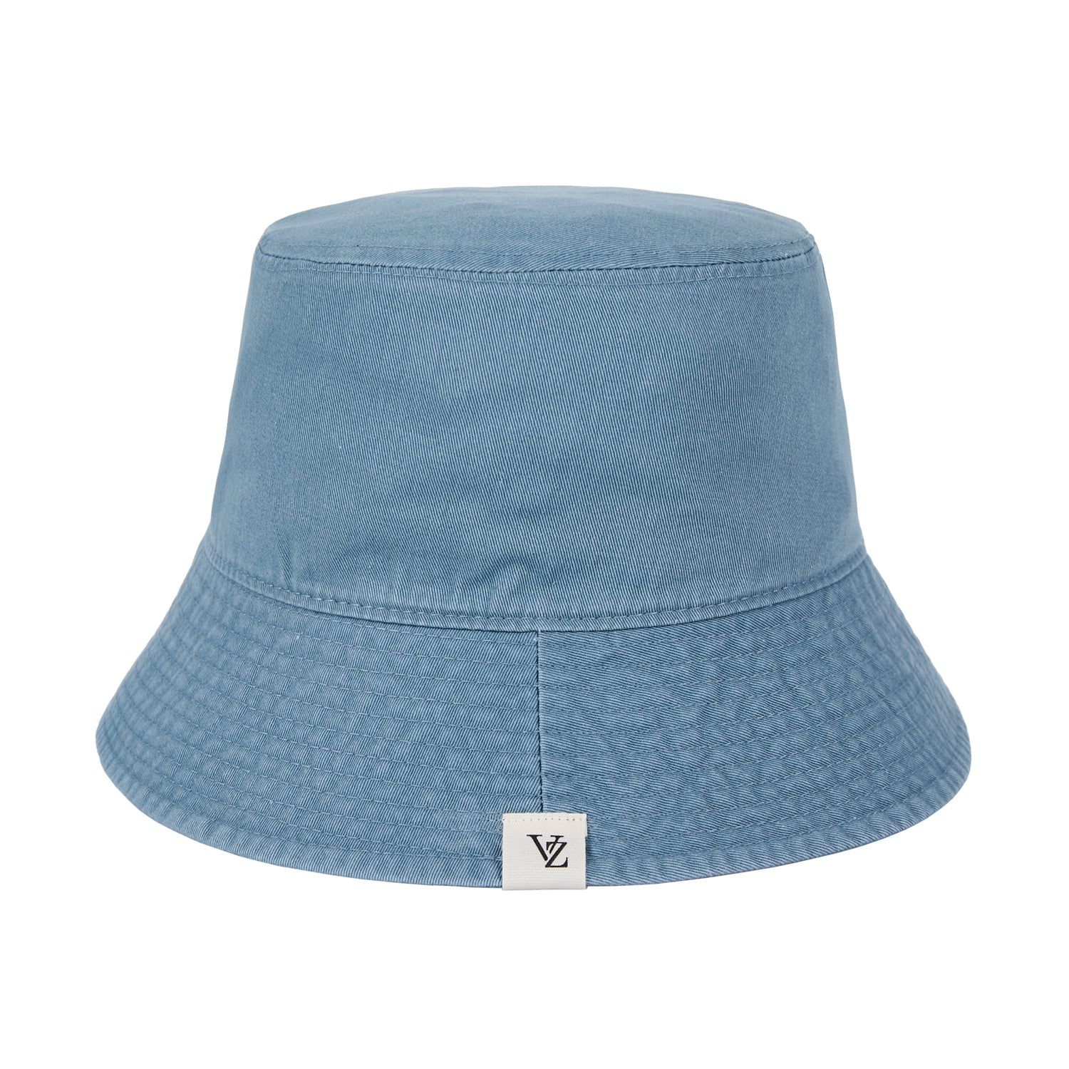 Monogram Label Pigment Bucket Hat Blue