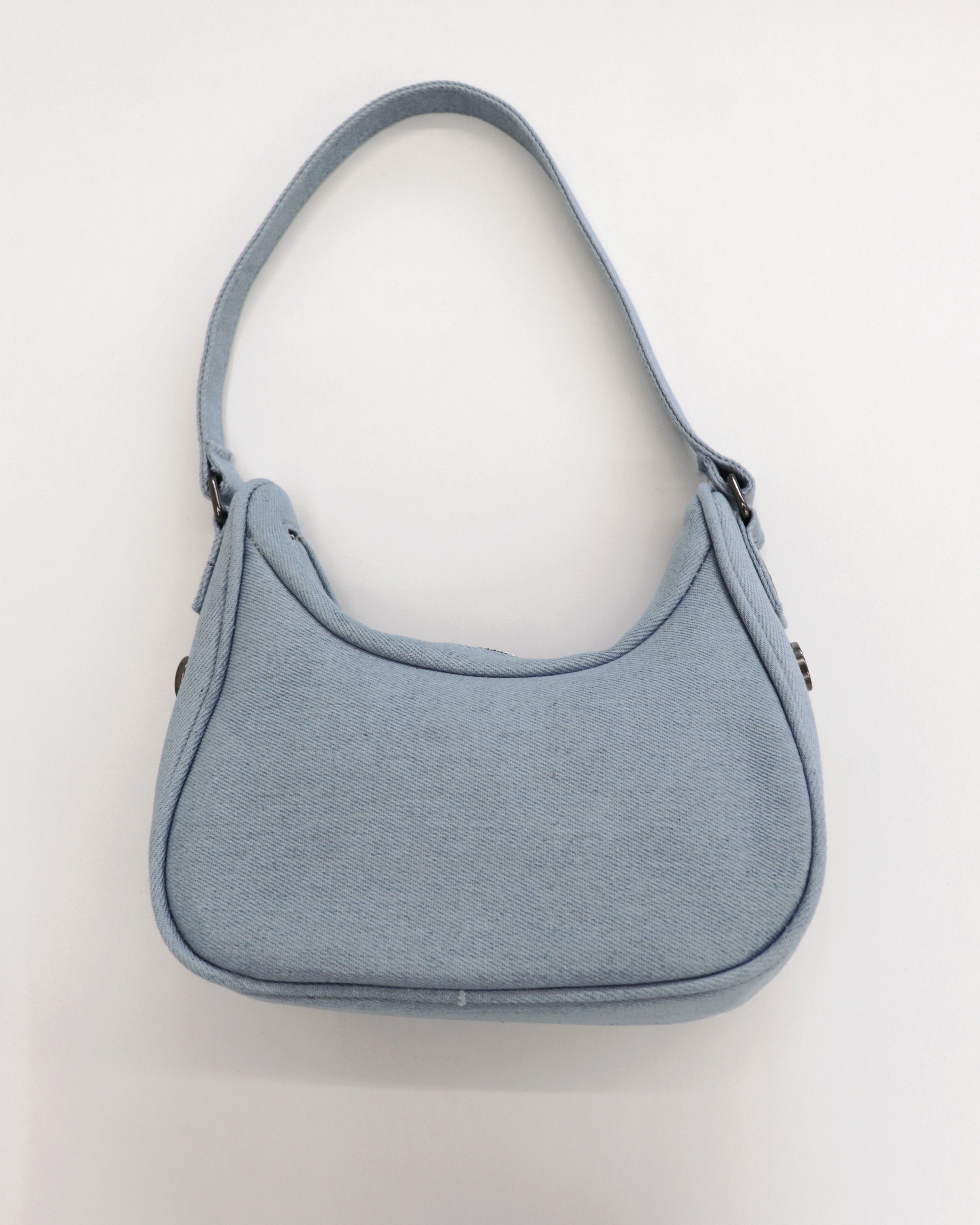 Staney Vintage Star Buckle Denim Hobo Shoulder Bag