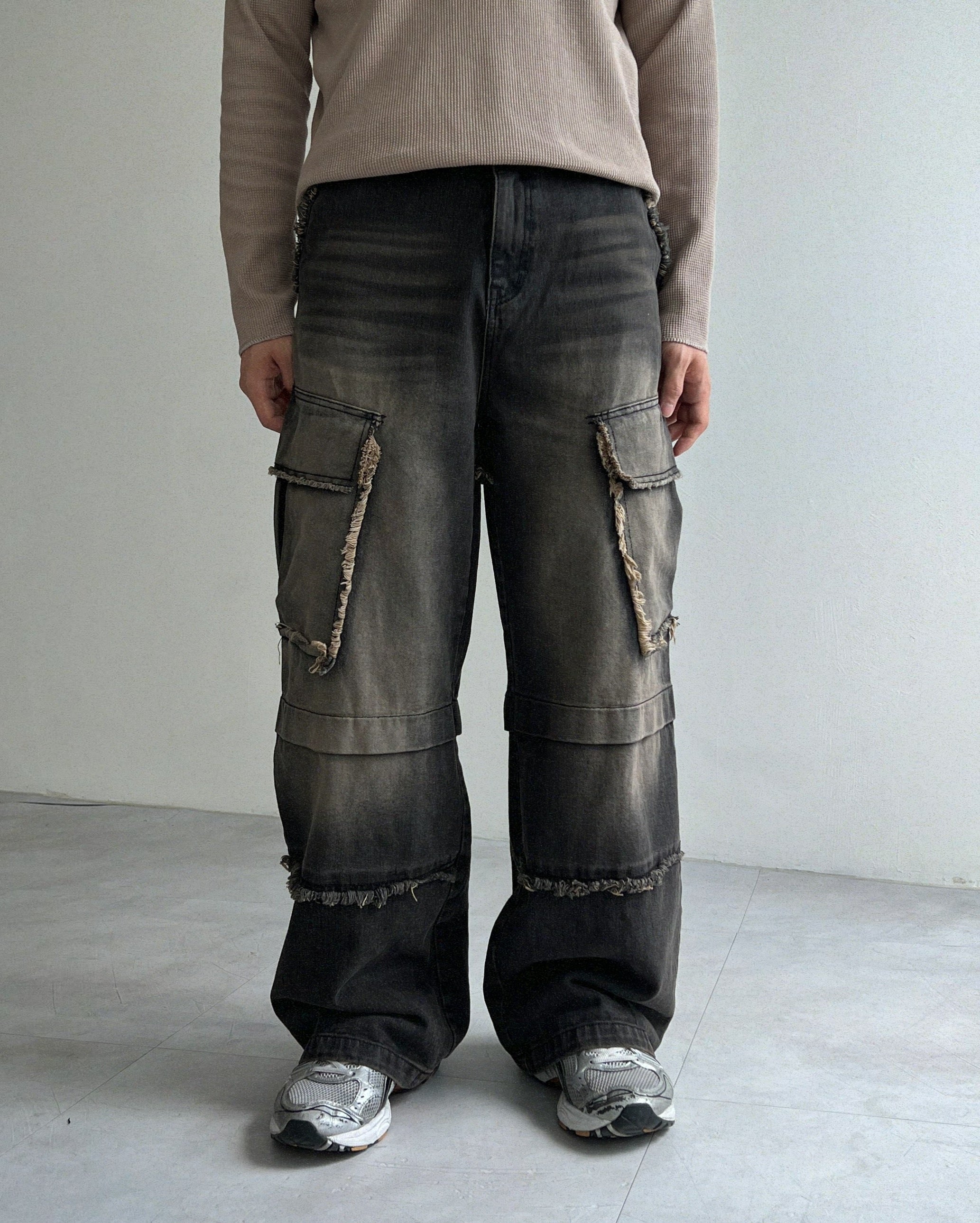 Franket Cargo Denim Pants(2colors)