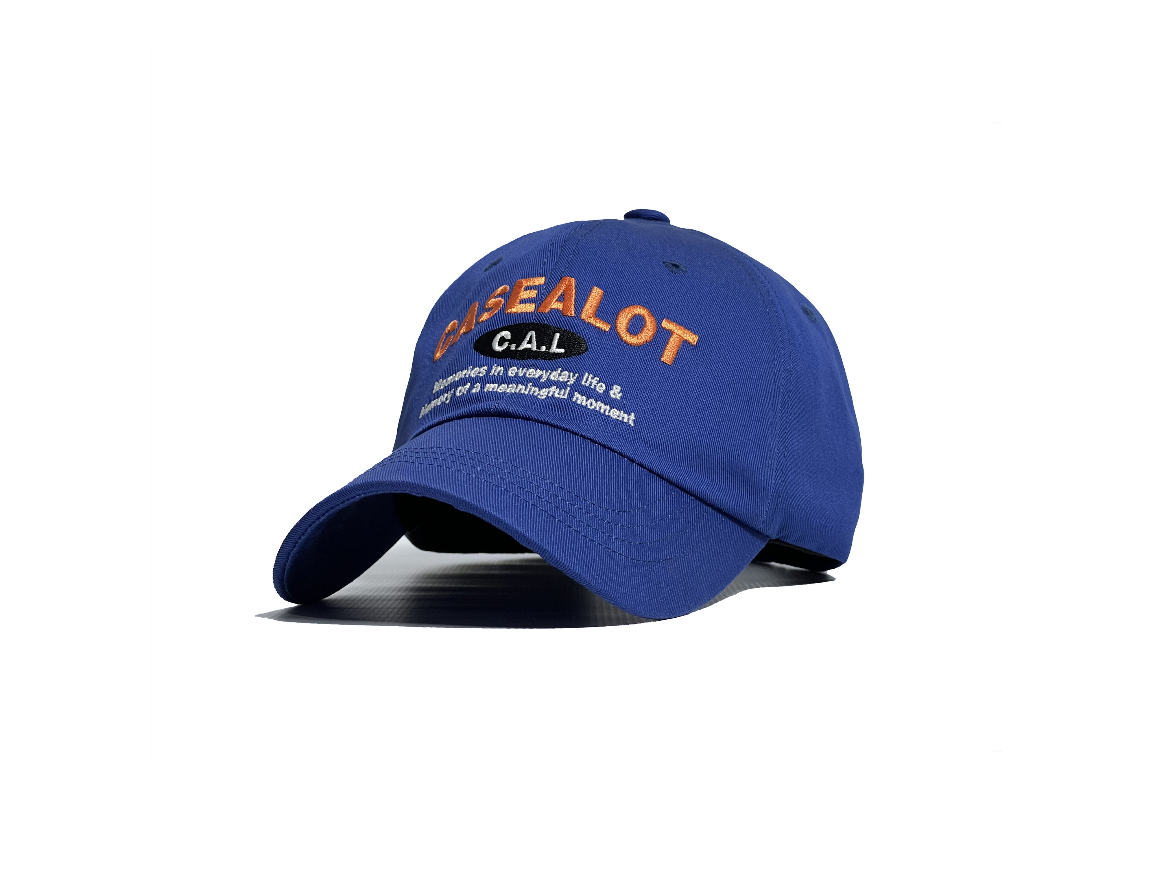 Lettering logo ball cap - blue