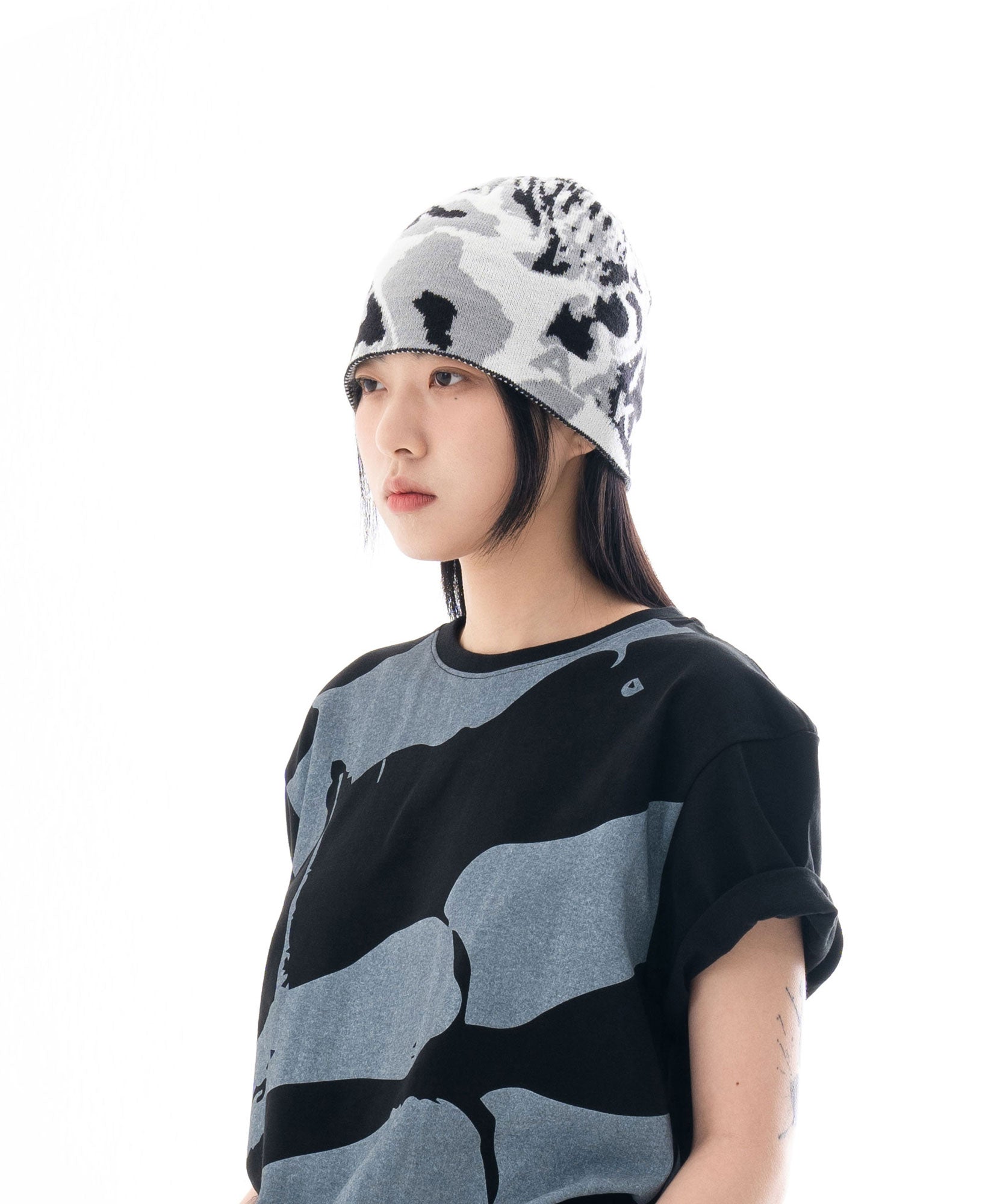 Scream Jacquard Beanie (Black)