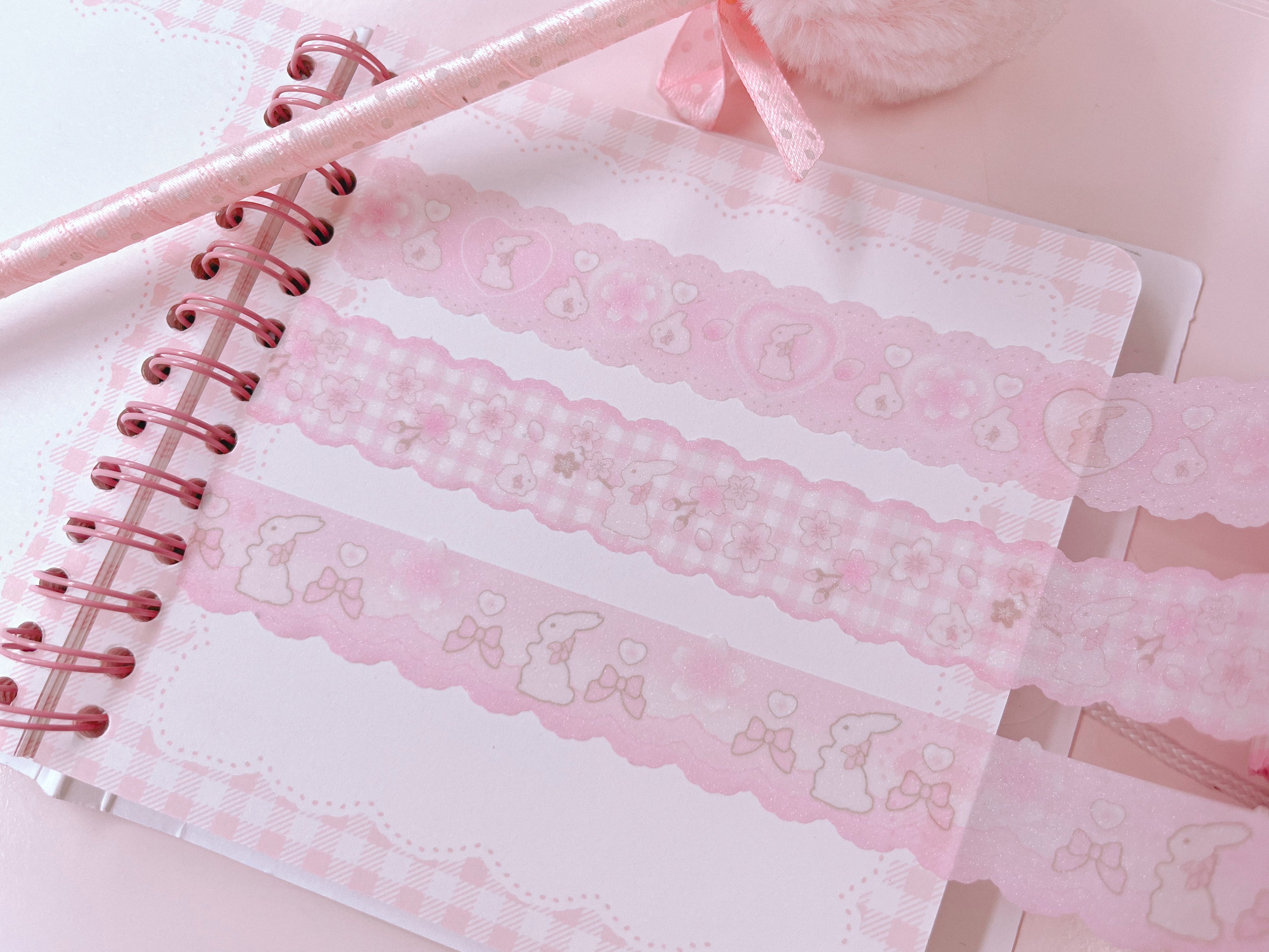 [set] cherry blossom rabbit ♡ masking tape