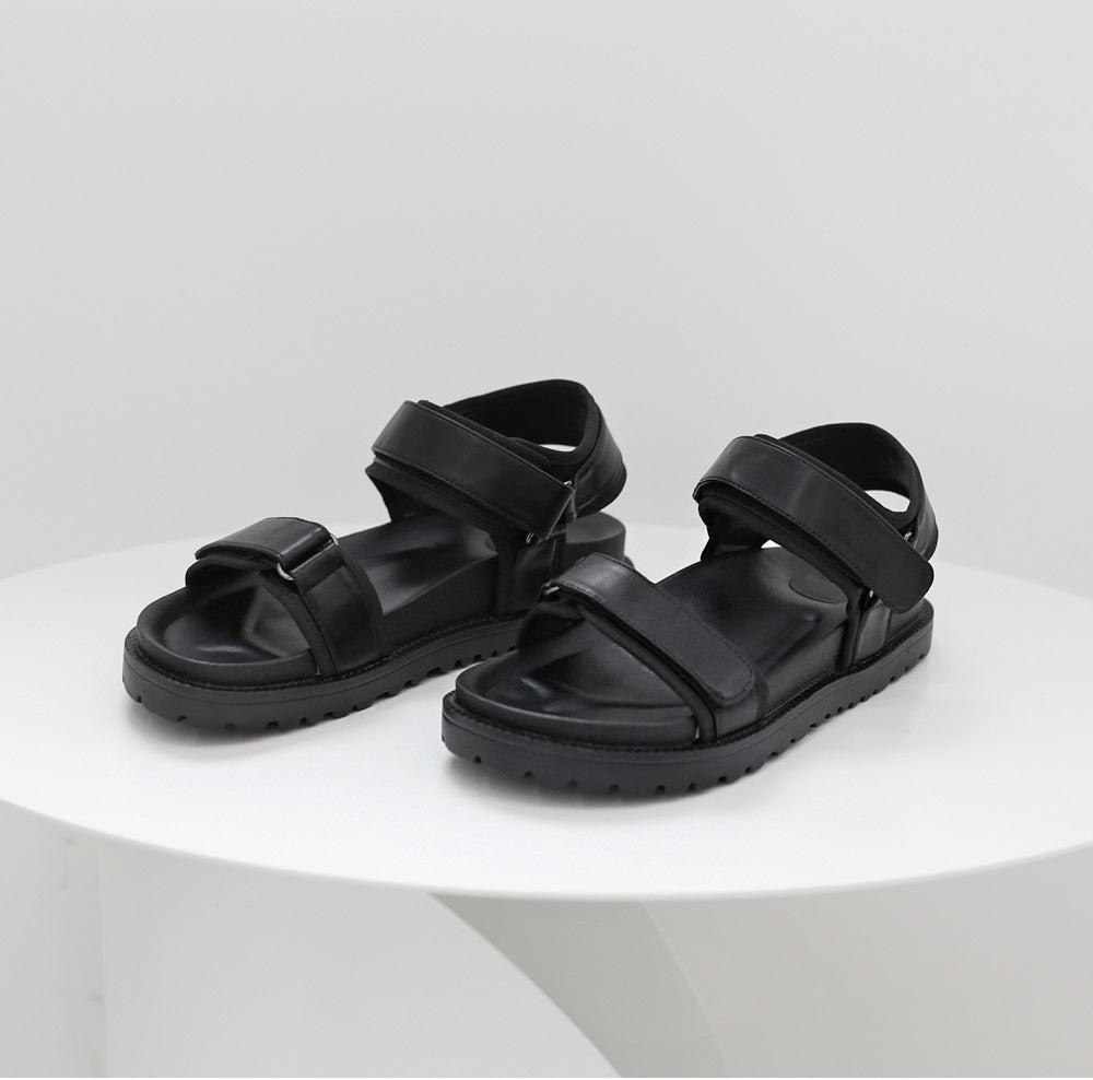 token velcro strap sandals