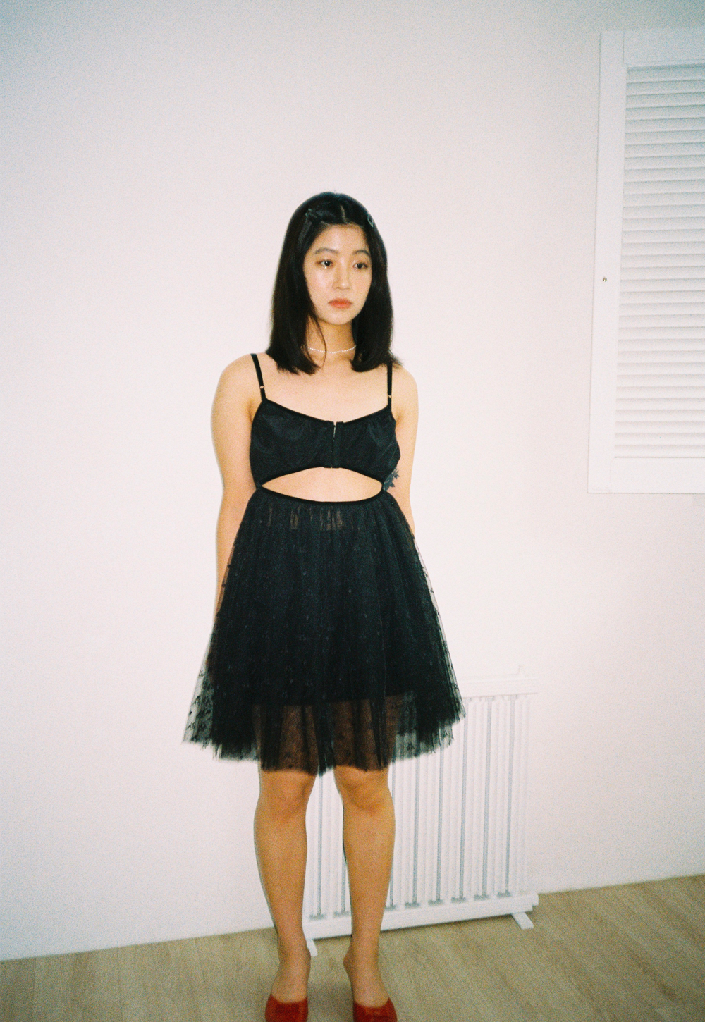 SHASHA TULLE DRESS _BLACK