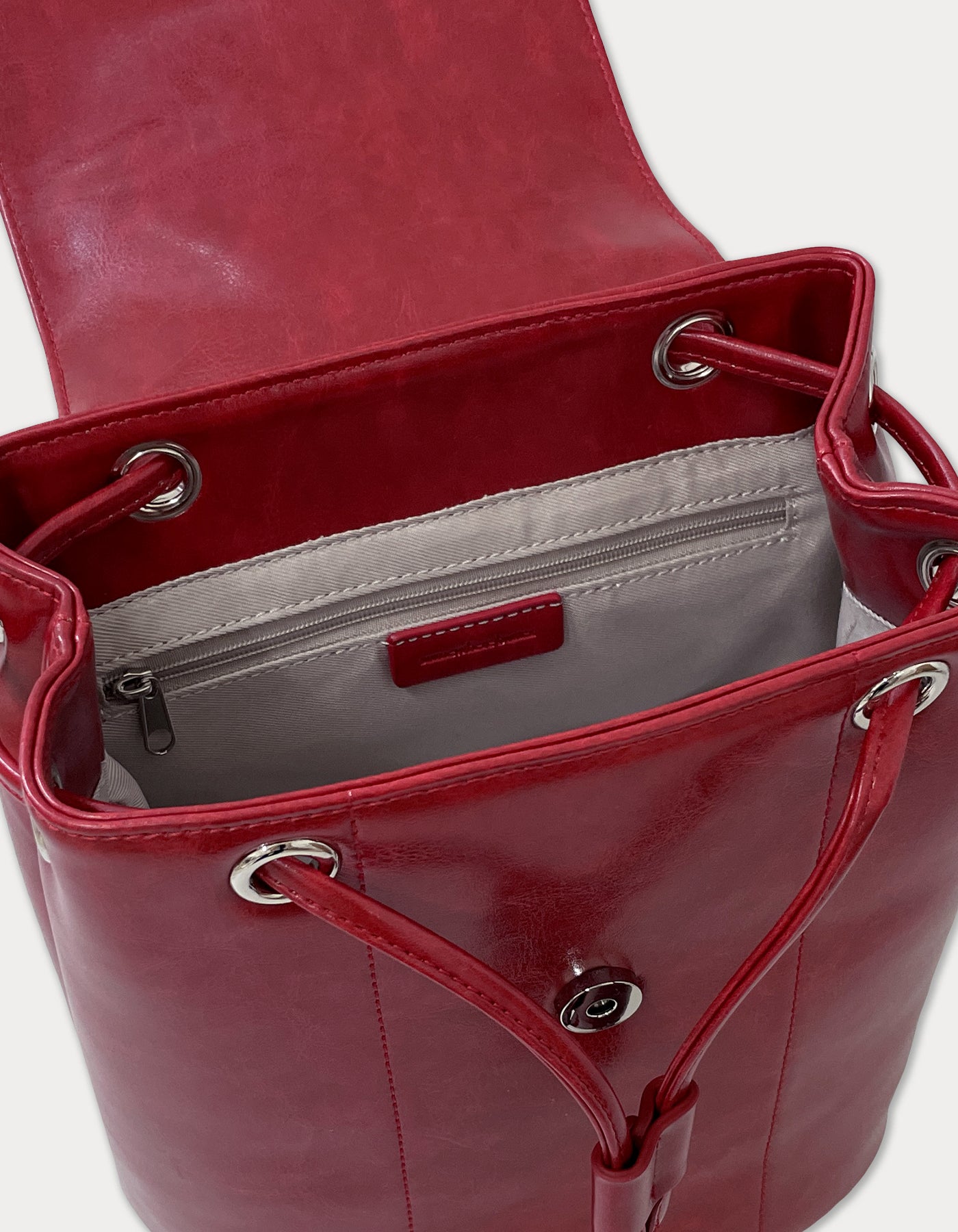 fle backpack - vintage red