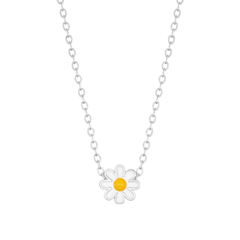 yellow daisy necklace