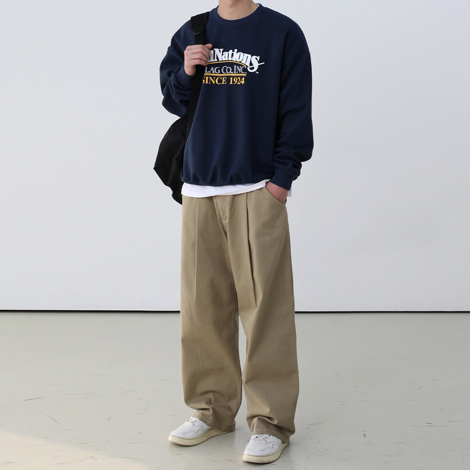 BASIC COTTON PINTUCK WIDE PANT'S