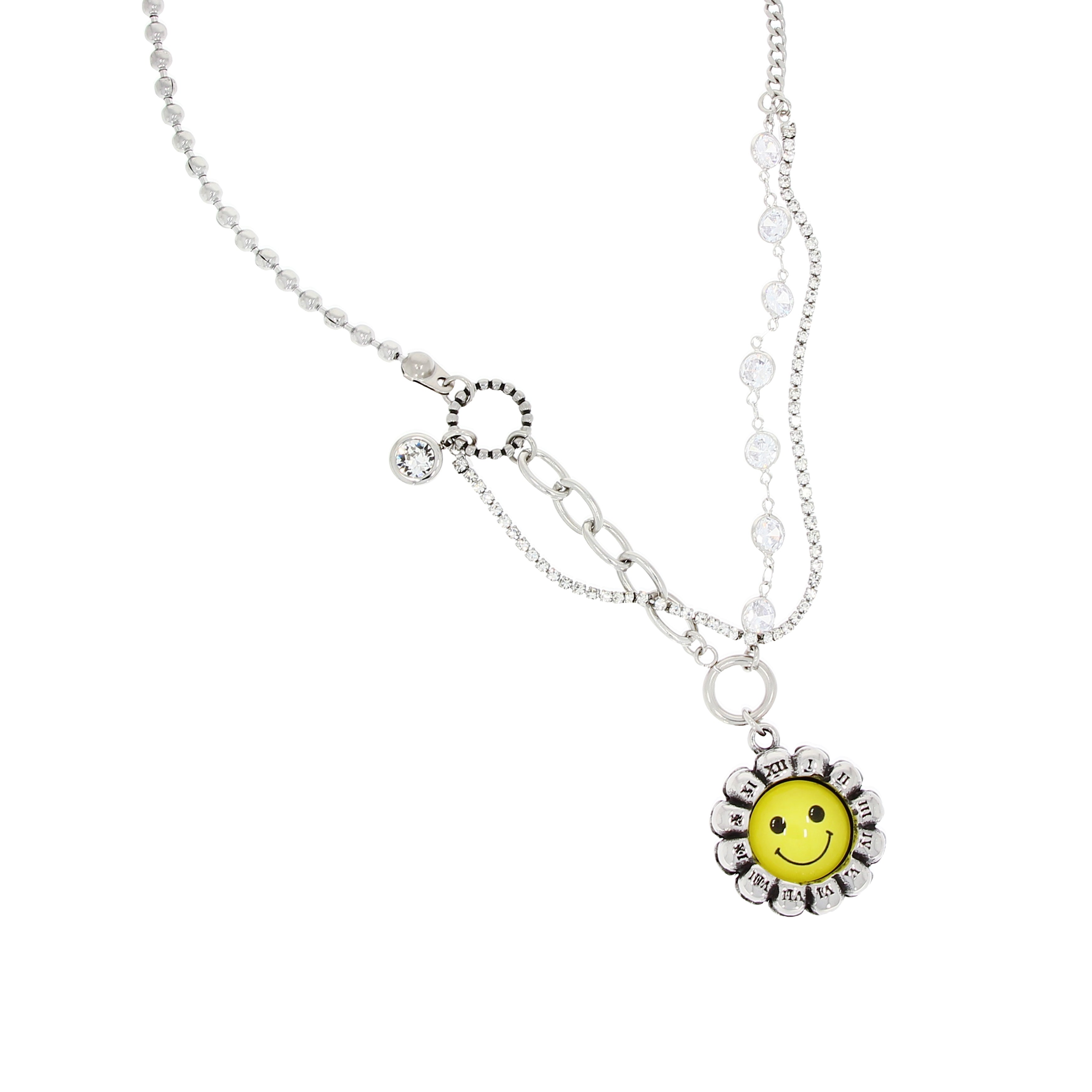 Yellow Skull Smile Necklace