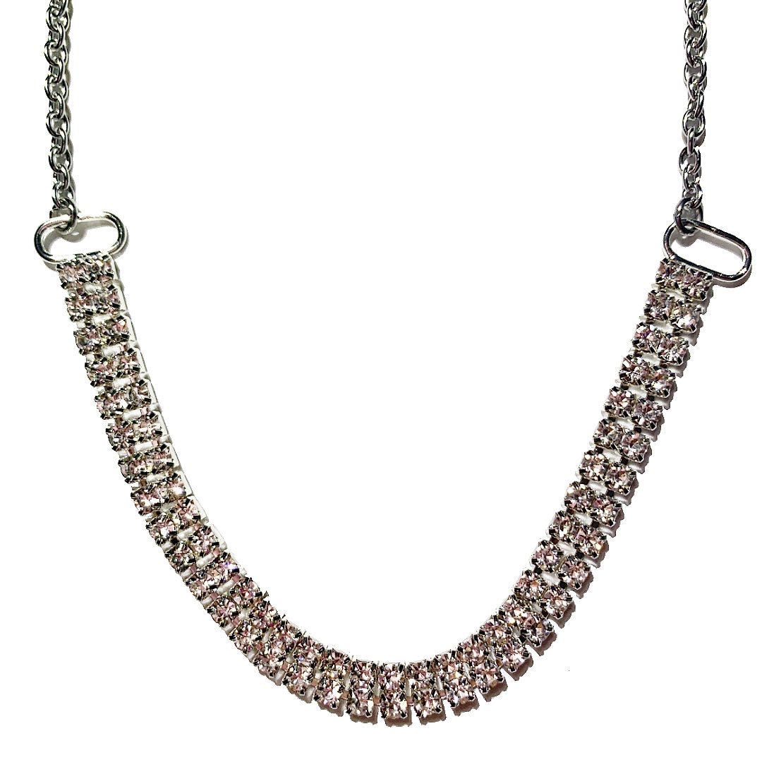 Neck layered shine choker