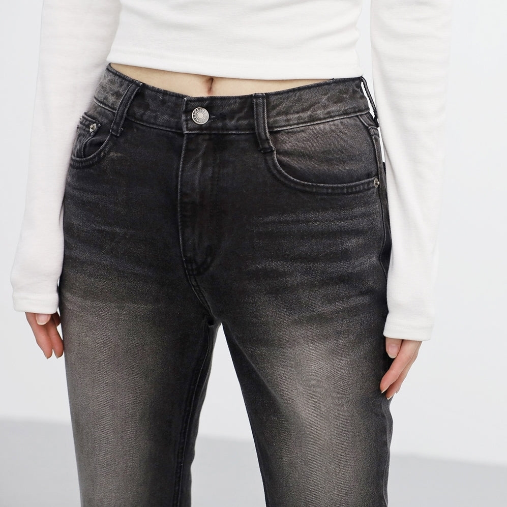 Moska vintage washed-out bootcut denim pants