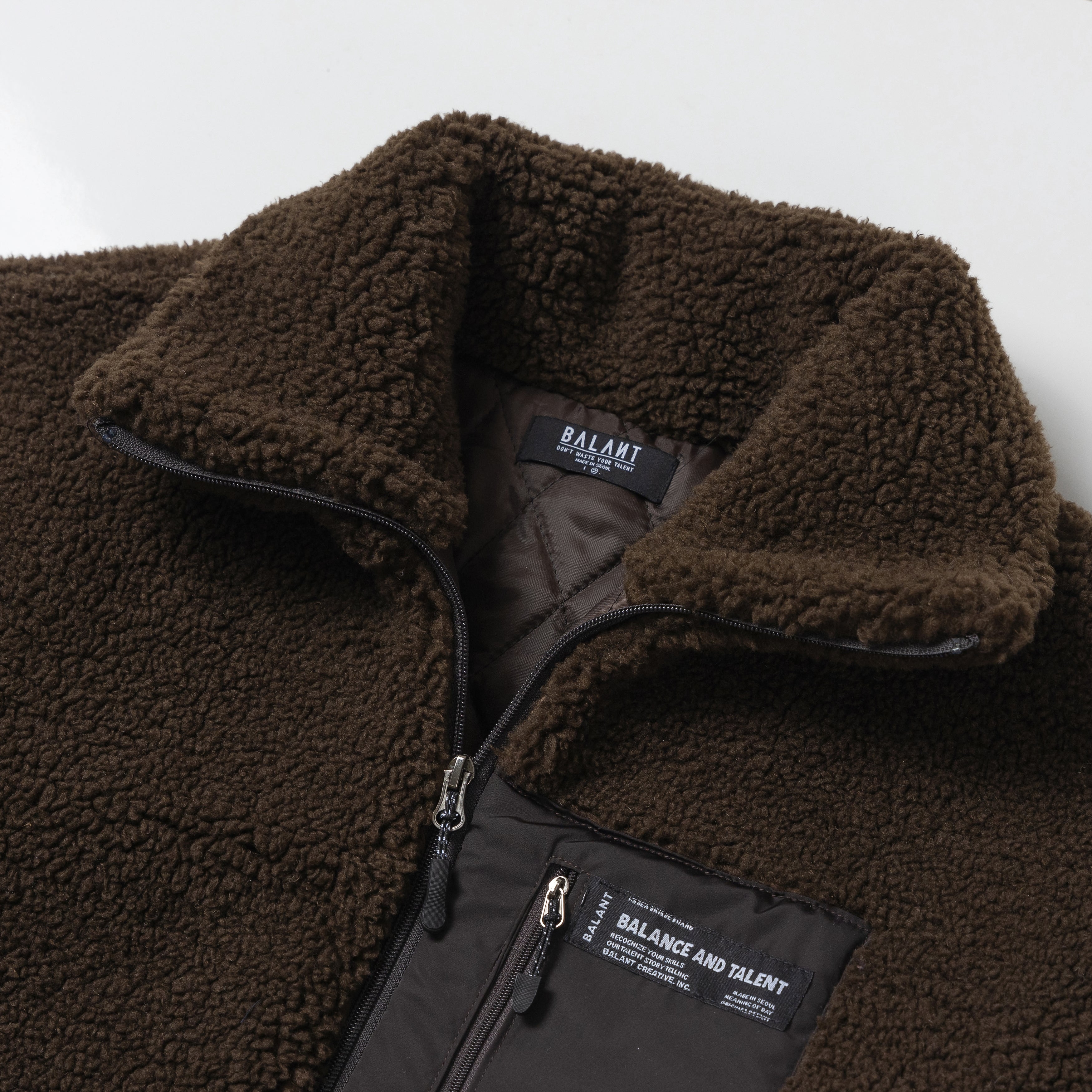 Classic Fleece Zipup Jacket - Brown