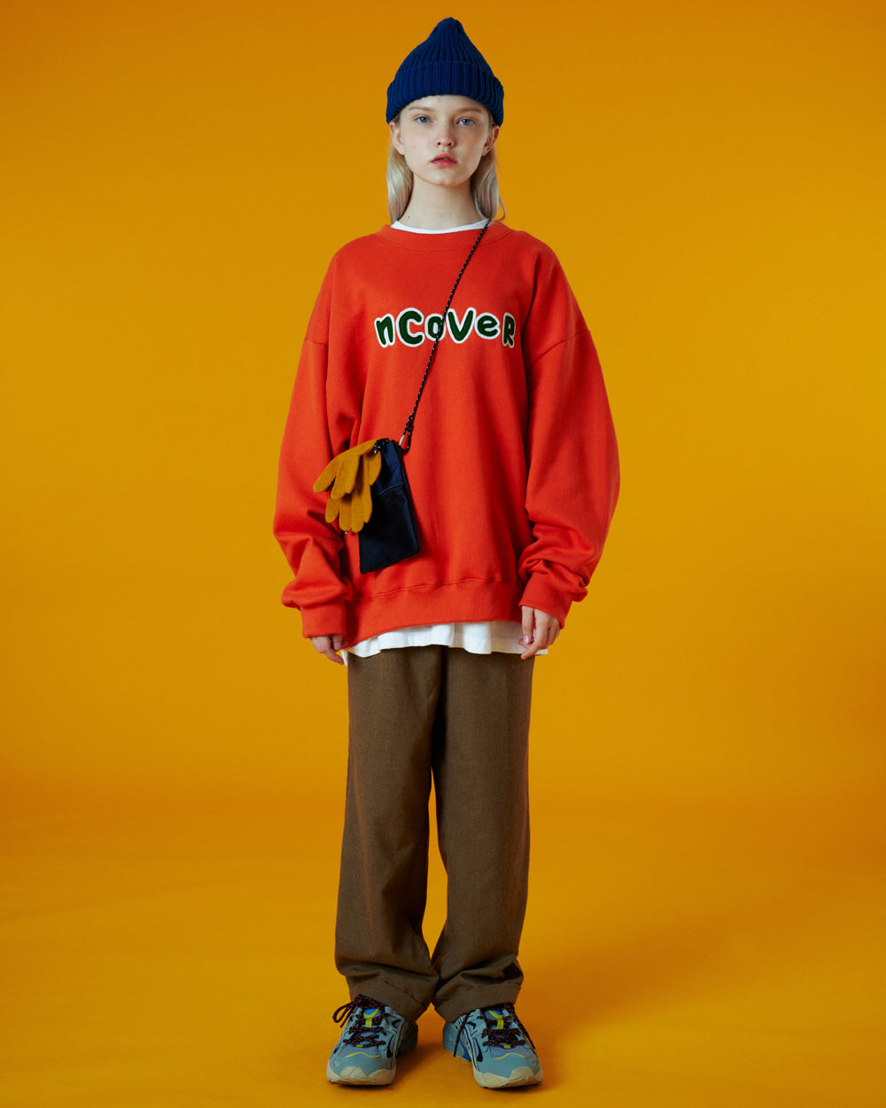 SIGNATURE PATCH LOGO SWEATSHIRT-ORANGE