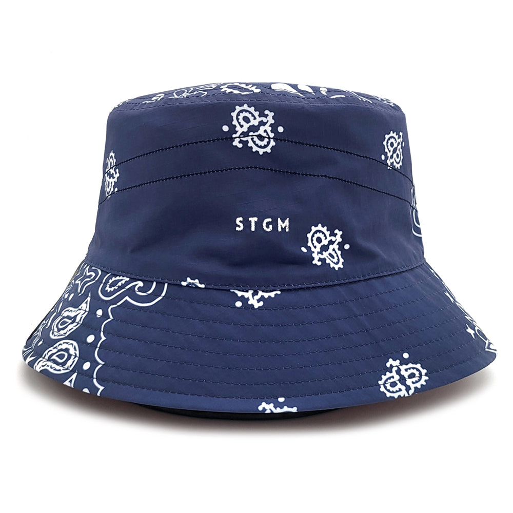 23 PAISLEY REVERSIBLE BUCKET HAT NAVY