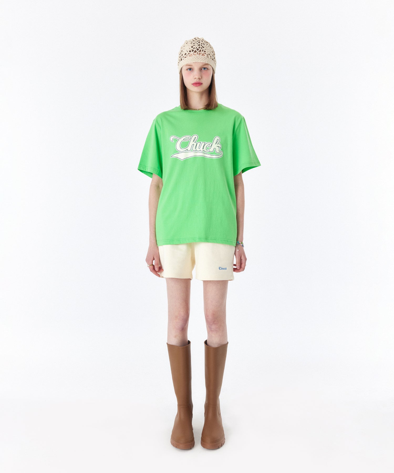 ベースボールロゴTシャツ / CHUCK BASEBALL LOGO T-SHIRT (LIGHT GREEN)