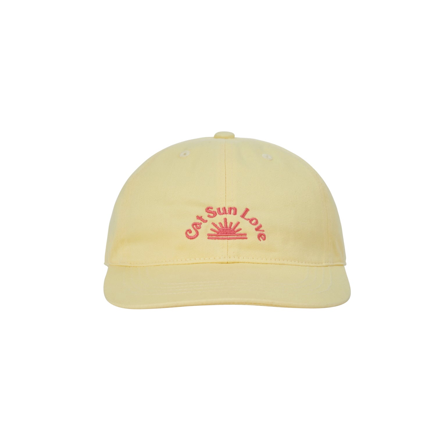 CAT SUN LOVE BALL CAP_YELLOW