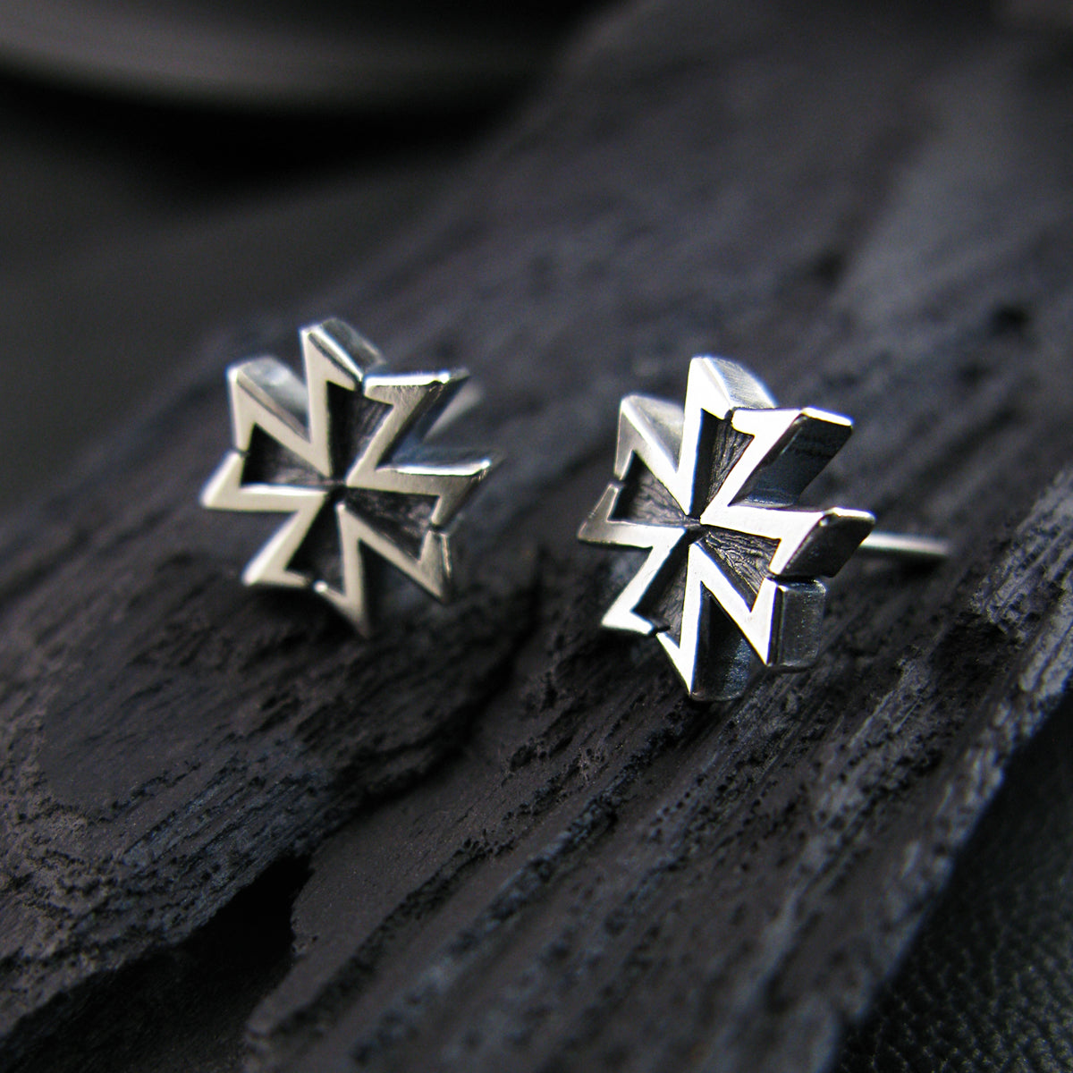 Destiny-S1 silver stud earring