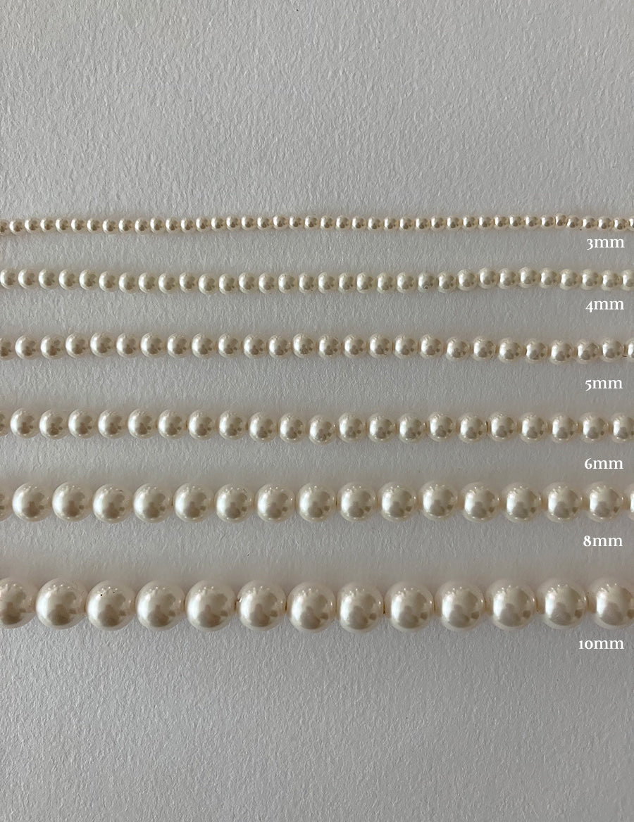 [92.5silver] swirl pearl necklace_8mm