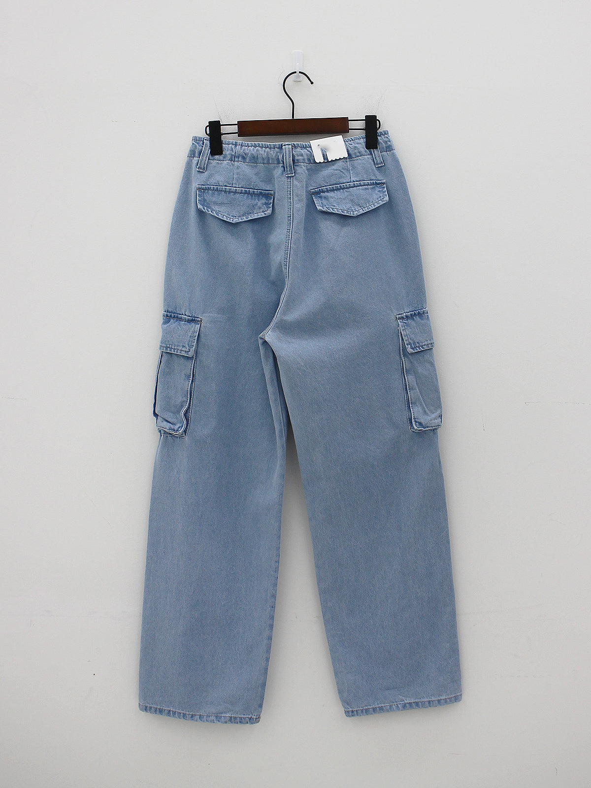 Denim Cargo Wide Pants (2color)