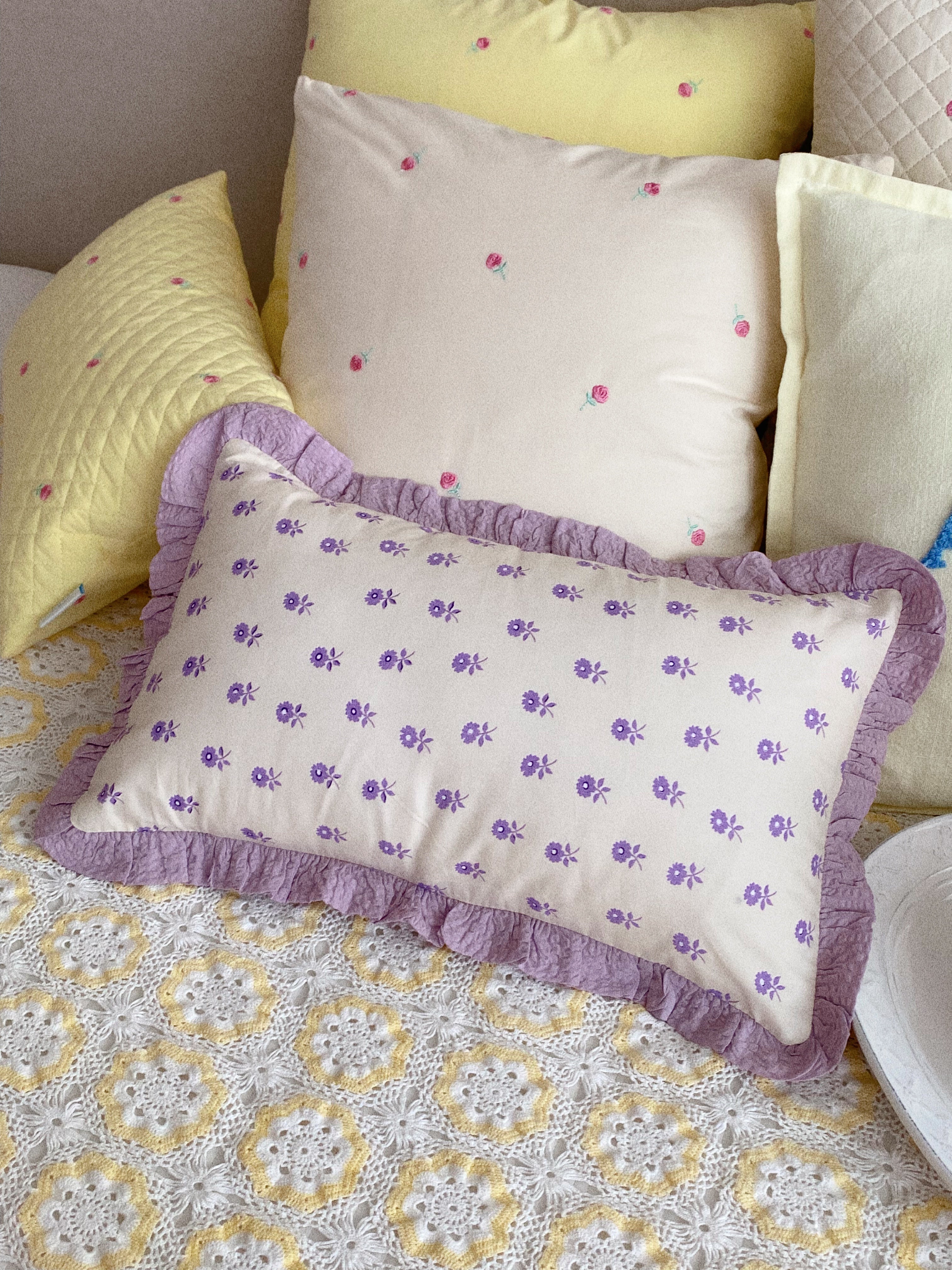 Candy Pop Frill Mini Cushion Cover Baby Pillow