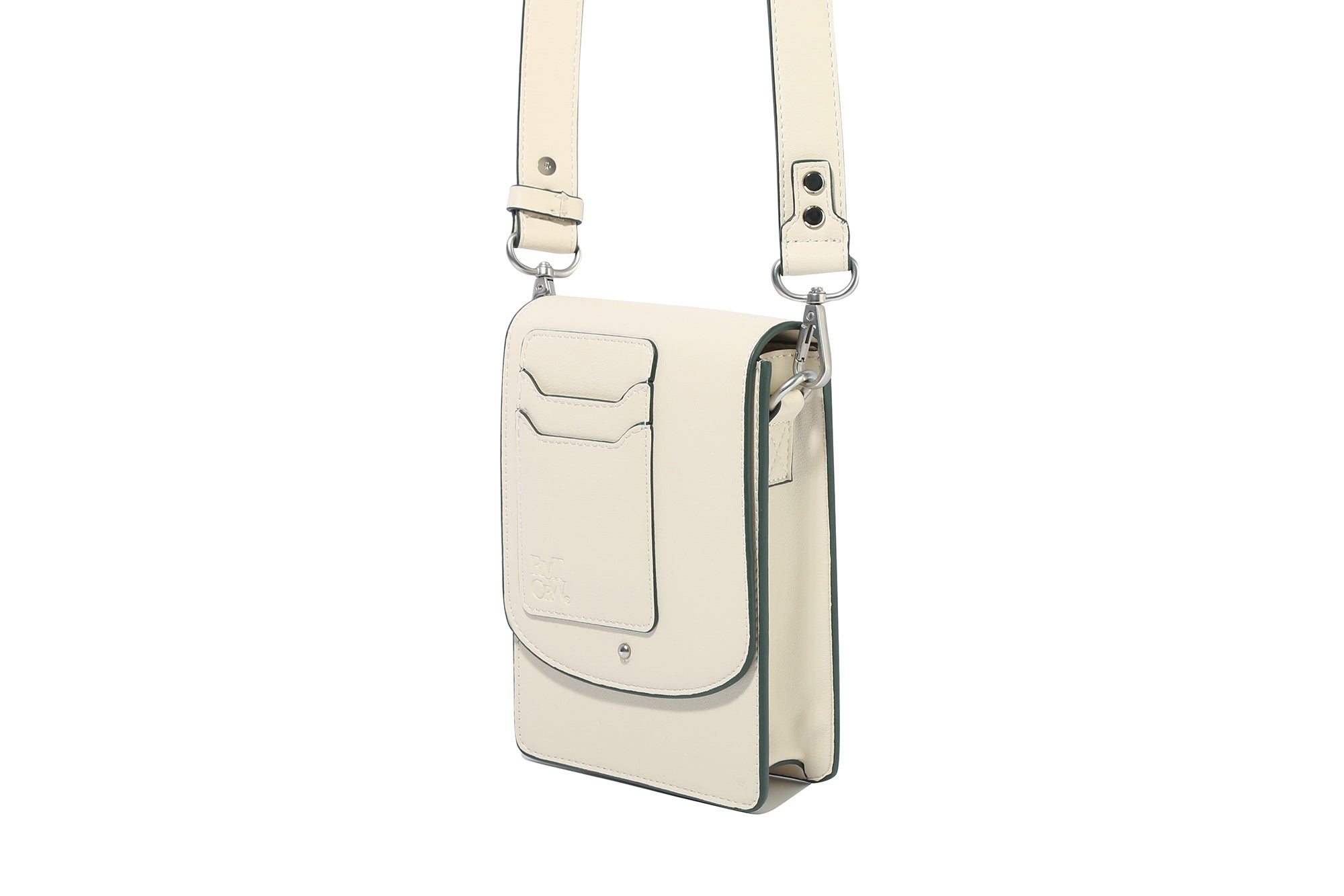 RECENT LOGO CROSS BAG_OATMEAL