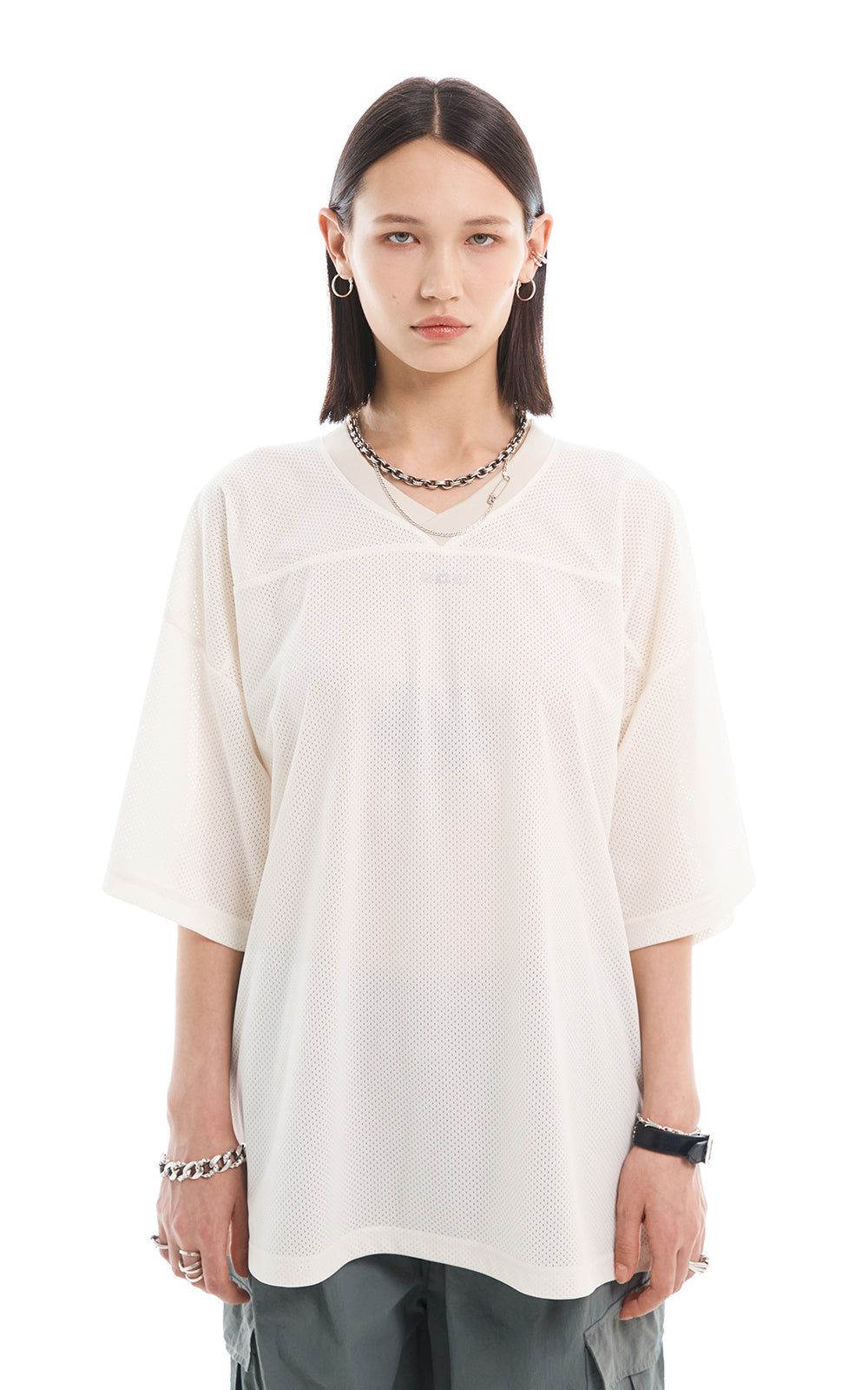 MESH JERSEY T-SHIRT_CREAM