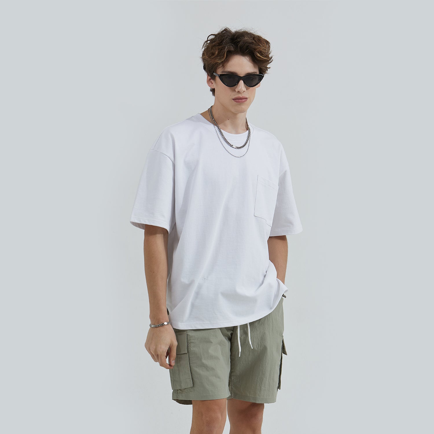 Daily Cargo Shorts (KHAKI GRAY)