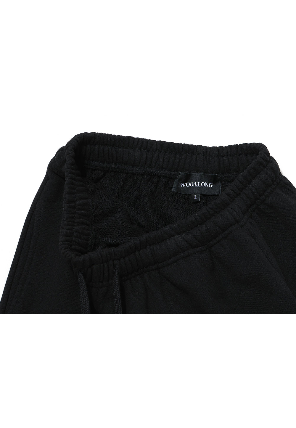 Signature relax wide pants - BLACK