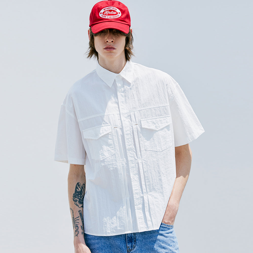 2ND TYPE TRUCKER NYLON SHIRT WHITE