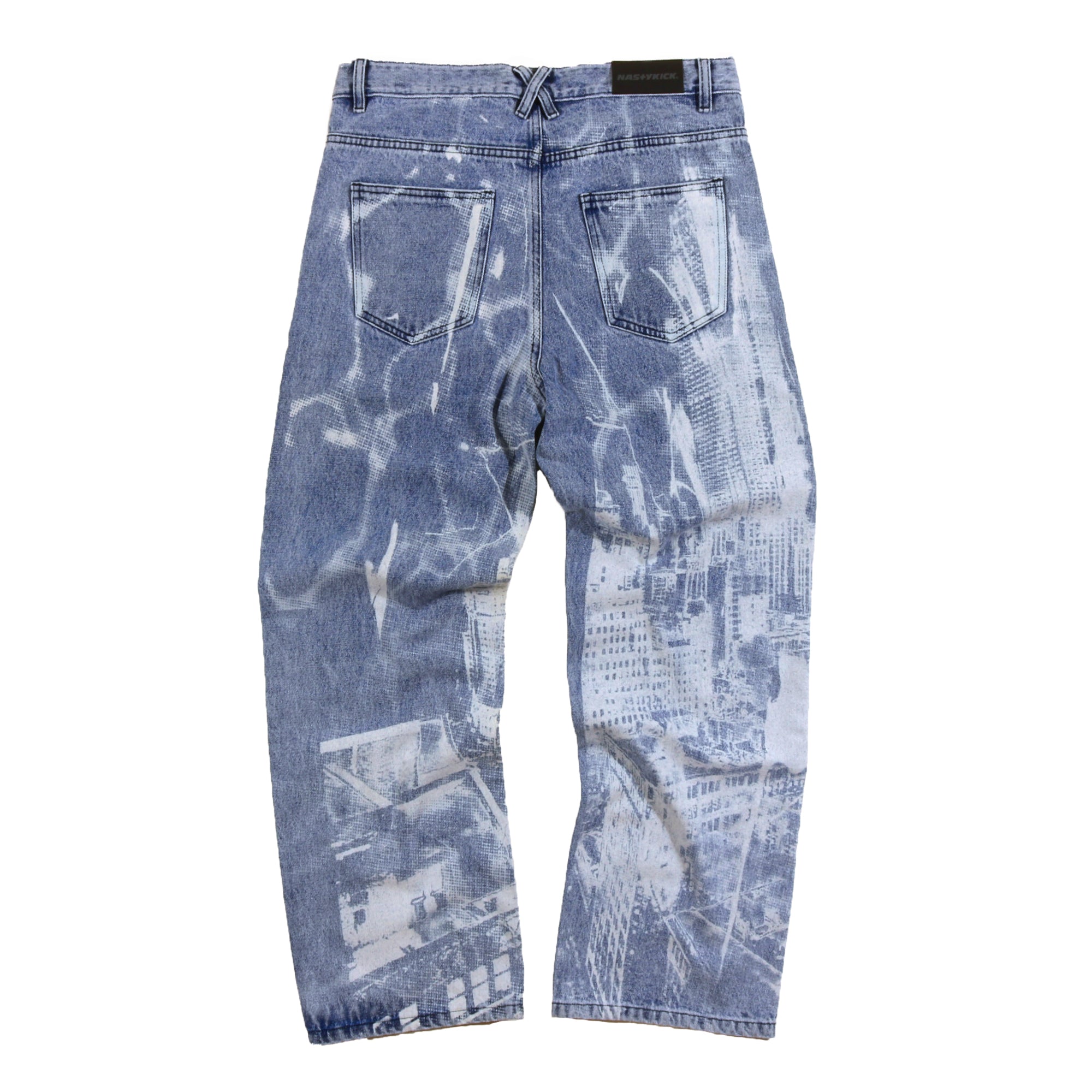 [NSTK] Cityscape Denim Pants (Blue)_K21ZC550