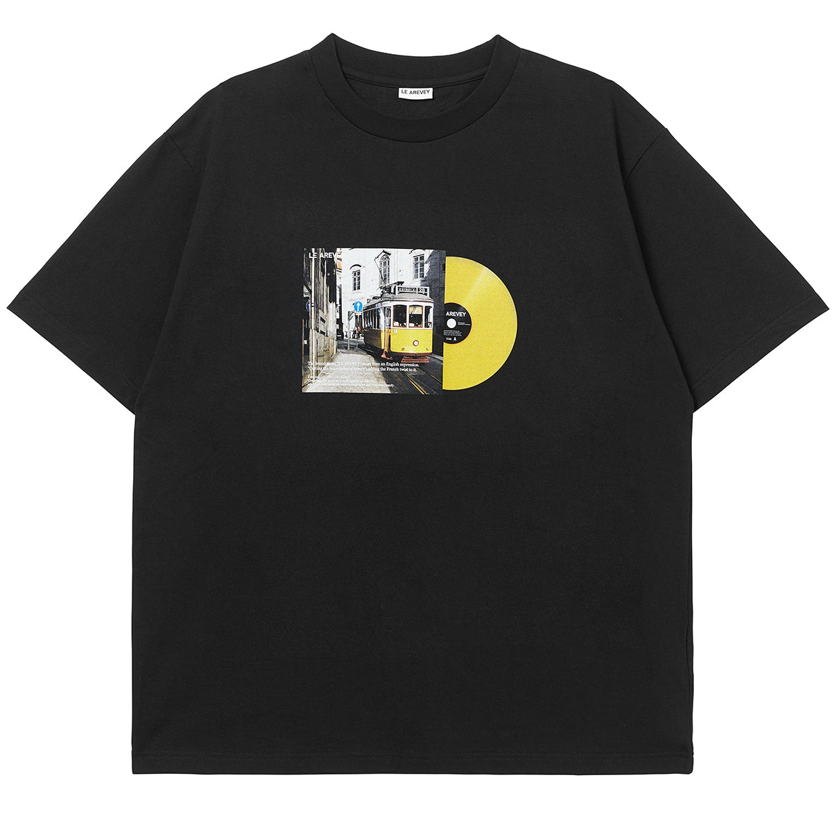 LE AREVEY LP COLLECTOR T-SHIRT BLACK / YELLOW