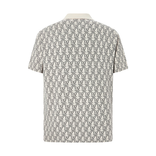 DVRK MONOGRAM POLO SHIRT - CREAM