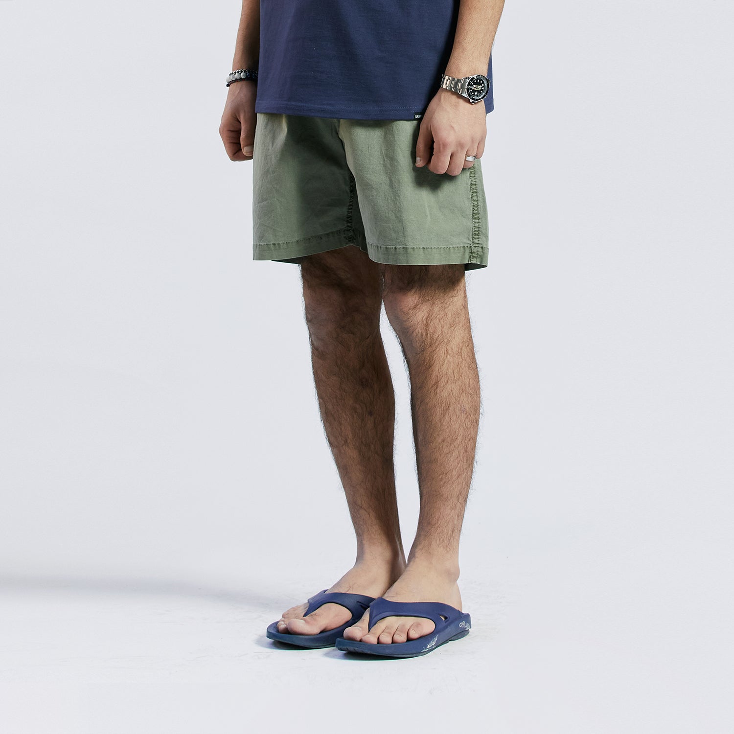 SP COTTON WASHING SHORTS-KHAKI