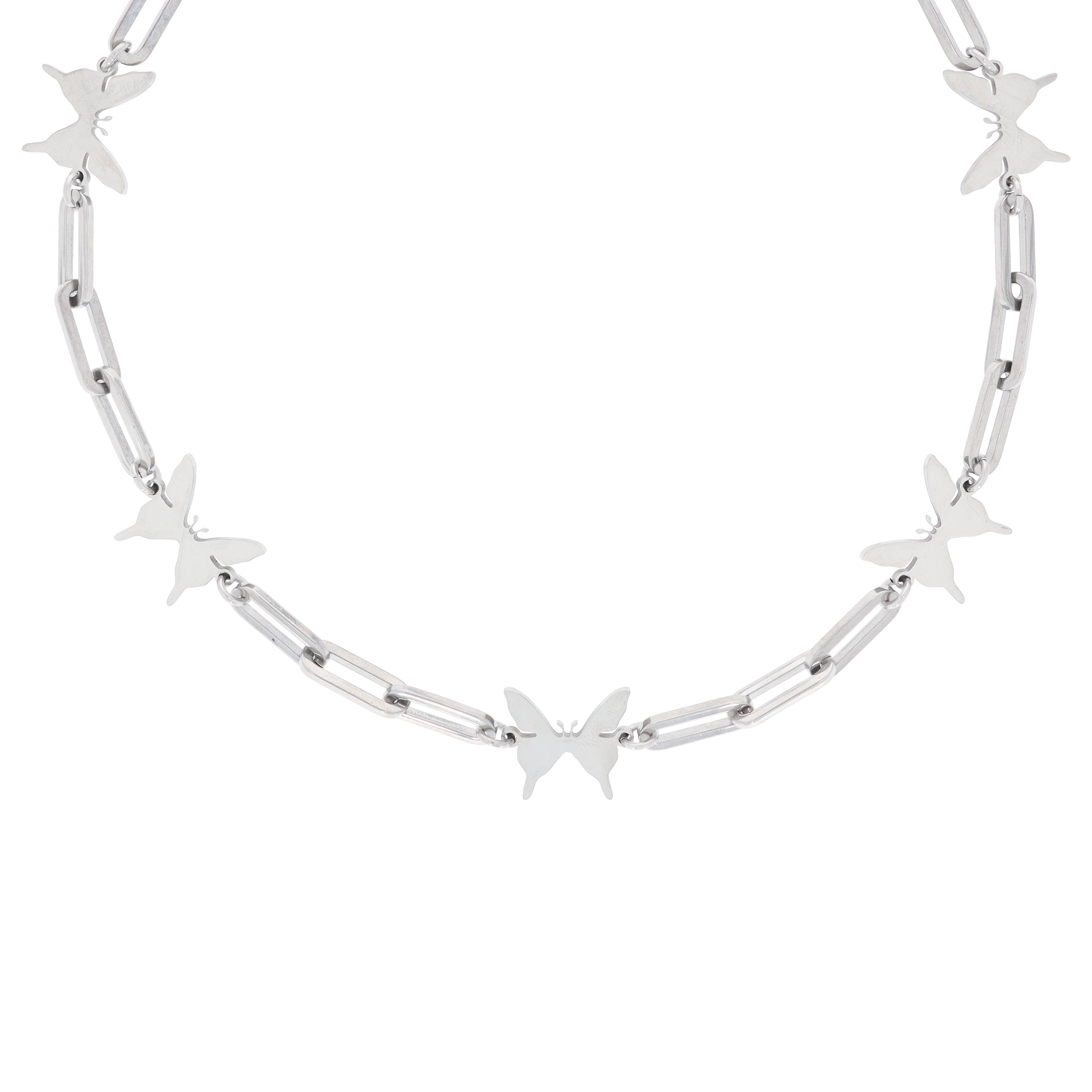 Simple Butterfly Square Chain Necklace ITZY - LiA wear