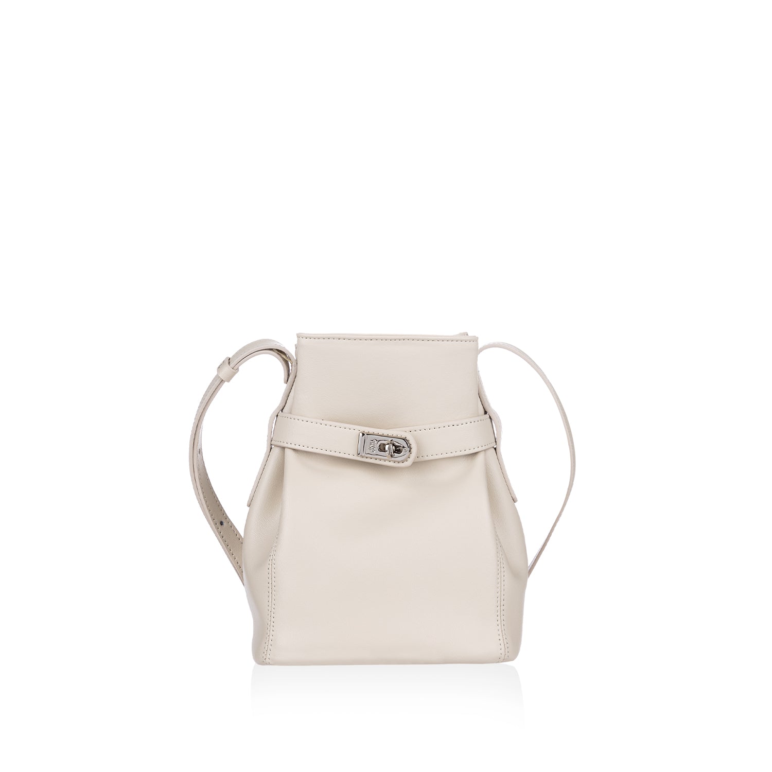 Mila Amulet Bucket Bag_Ivory