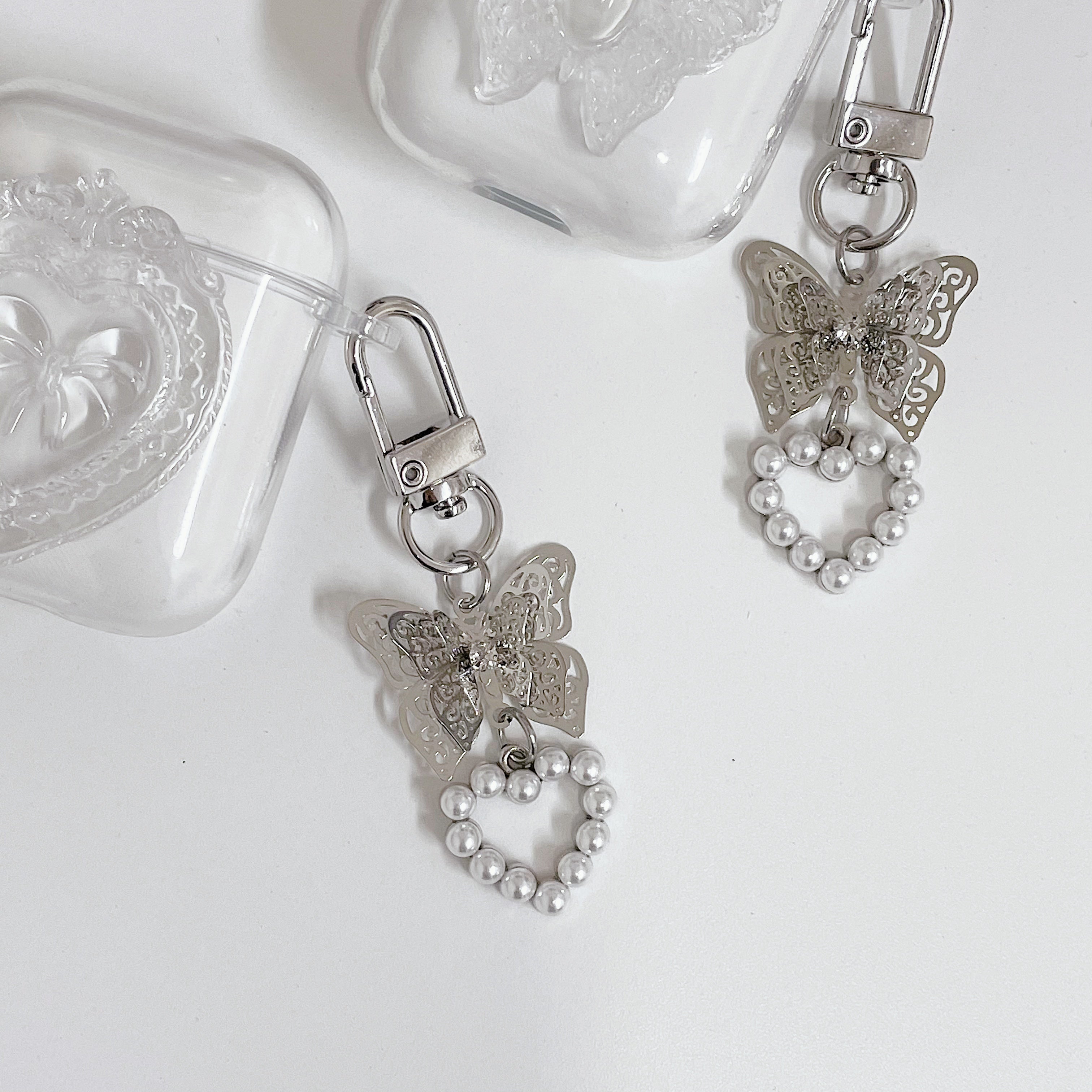 Cute Butterfly Keyring