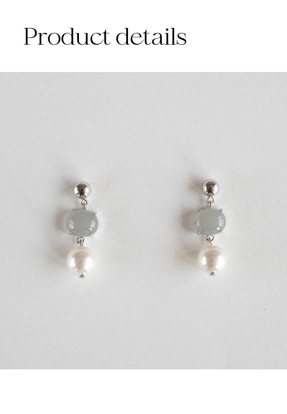 Pure drop earring