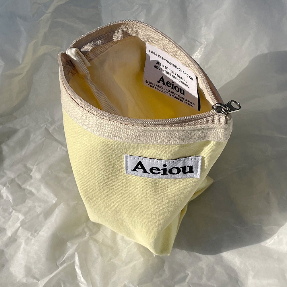 Aeiou Basic Pouch (M size) Lemon juice