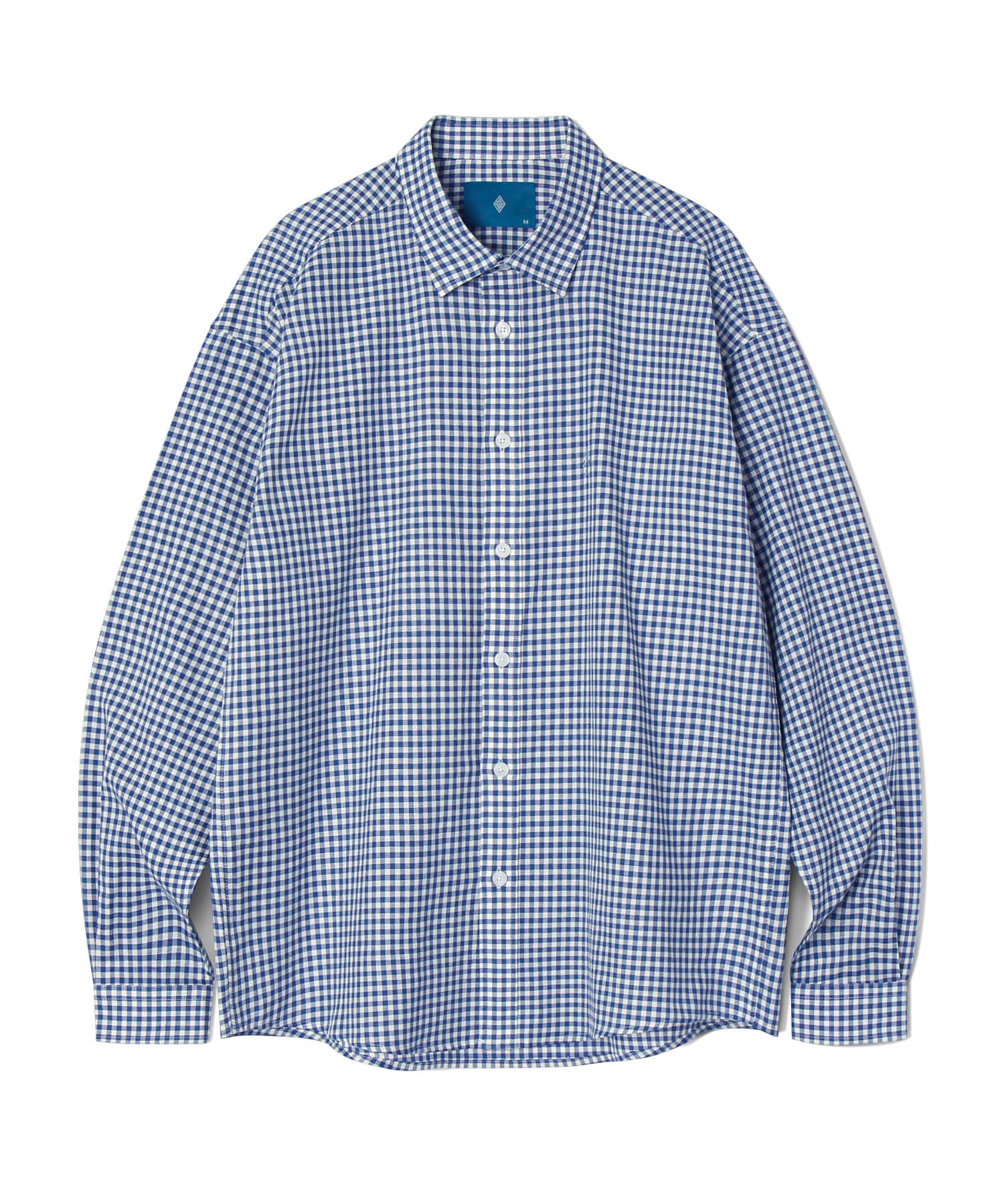 Gingham Check shirt S101 Blue