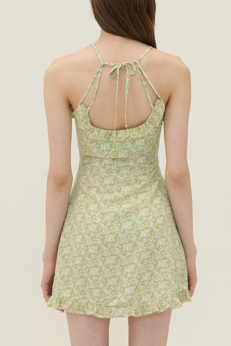 Flower one-piece_Light green