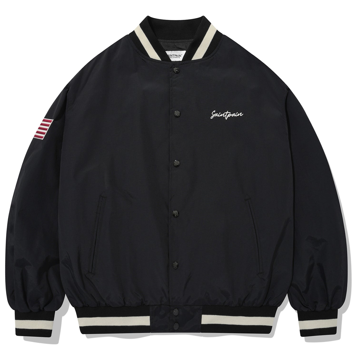 SP NYLON STADIUM JACKET-BLACK