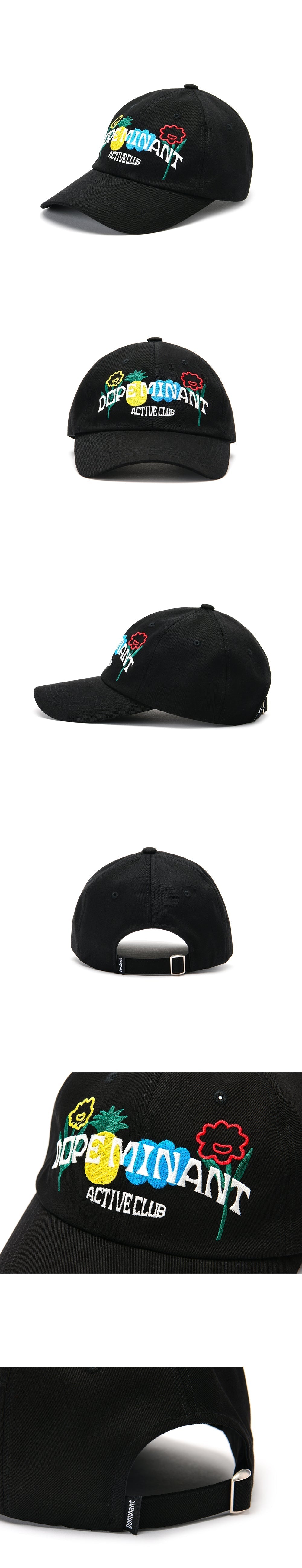 DOMINANT UNISEX FRUIT BALL CAP_BLACK