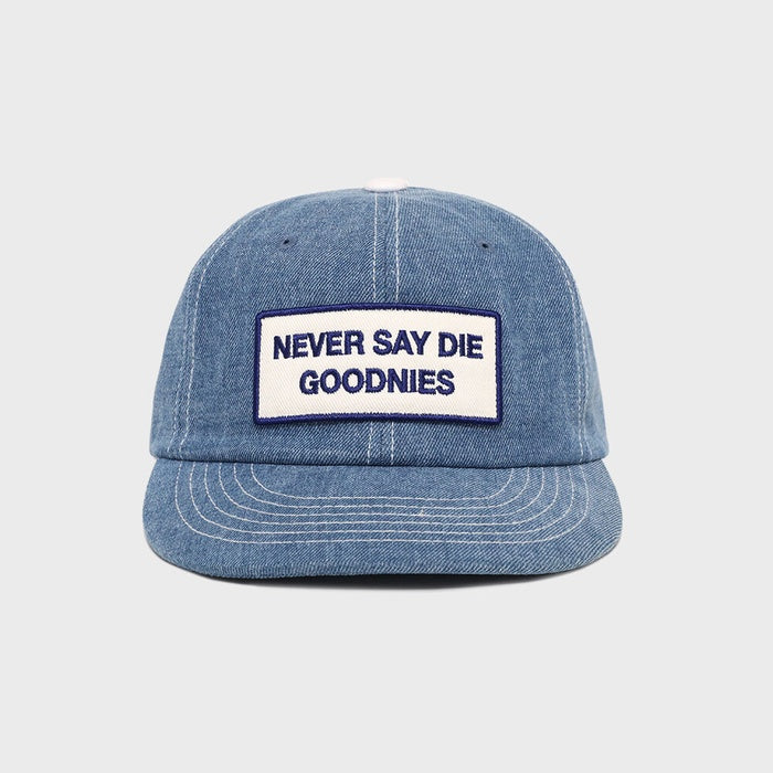 Blue Denim Vintage Slogan Cap