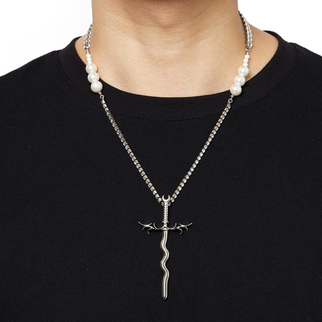 Different dimension sword Necklace